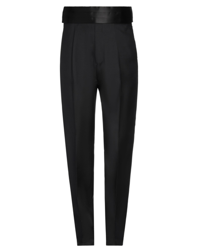 Dsquared2 Wool & Silk Aviator Pants In Black
