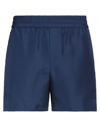 VALENTINO VALENTINO GARAVANI MAN SHORTS & BERMUDA SHORTS BLUE SIZE 34 SILK, COTTON