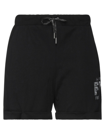 Freddy Woman Shorts & Bermuda Shorts Black Size L Cotton, Modal