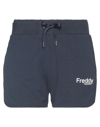 Freddy Woman Shorts & Bermuda Shorts Midnight Blue Size Xs Cotton, Elastane