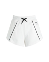 Nike Air Women's Fleece Shorts Woman Shorts & Bermuda Shorts White Size L Cotton, Polyester
