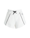 Nike Air Women's Fleece Shorts Woman Shorts & Bermuda Shorts White Size L Cotton, Polyester In White