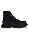 Alexander Mcqueen Leather And Rubber Exaggerated-sole Ankle Boots