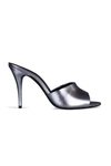 Saint Laurent Sexy Metallic Stiletto Mule Sandals