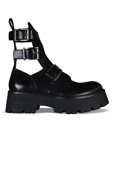 Alexander Mcqueen Rave Buckle Boots