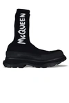 Alexander Mcqueen Sock-style Logo-print Boots
