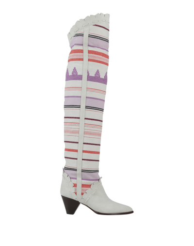 Isabel Marant Knee Boots In White