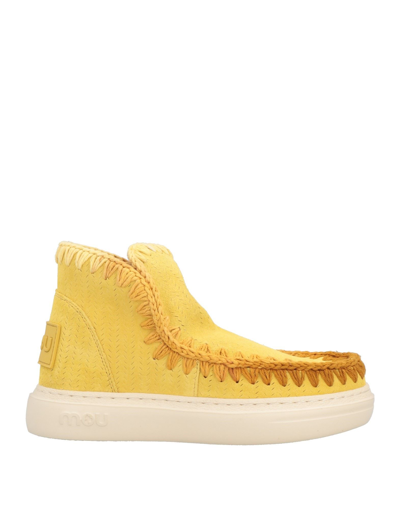Mou Ankle Boots In Yellow
