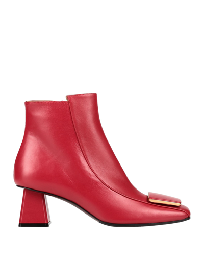 Roberto Festa Ankle Boots In Red