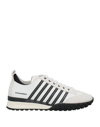 Dsquared2 Legend Two-tone Sneakers With Suede Details In White