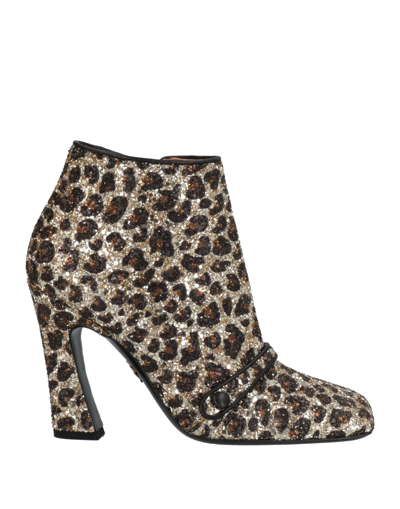Dsquared2 Ankle Boots In Beige