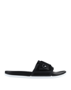 ADIDAS BY STELLA MCCARTNEY ADIDAS BY STELLA MCCARTNEY ASMC SLIDES WOMAN SANDALS BLACK SIZE 6 TEXTILE FIBERS