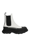 Alexander Mcqueen Ankle Boots In White
