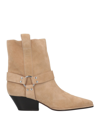 Sergio Rossi Ankle Boots In Sand