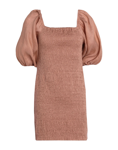Faithfull The Brand Short Dresses In Beige
