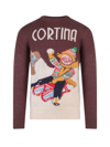 Mc2 Saint Barth Cortina Intarsia-knit Jumper In Brown