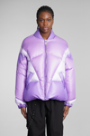 Khrisjoy Puff Khris Heart Down Jacket In Purple Pansy