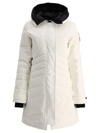 Canada Goose Lorette Hooded Puffer Parka In White