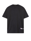 Incotex Red T-shirt Oversize In Black