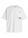 INCOTEX RED LOGO PRINTED T-SHIRT