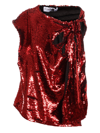 Jw Anderson Cutout Asymmetric Sequin Tank Top In 450