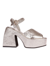 Nodaleto Bulla Joni Sandals In Metallicsilver