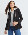 Veronica Beard Classic Dickey Jacket + Hoodie Dickey Set In Black/grey