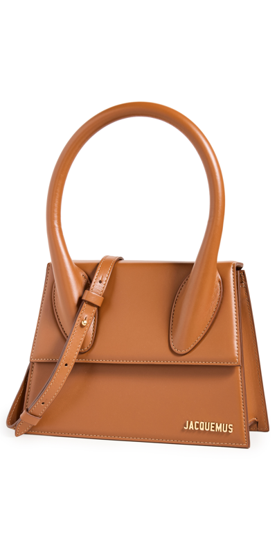 Jacquemus Le Chiquito Moyen Logo Tote Bag In Pink