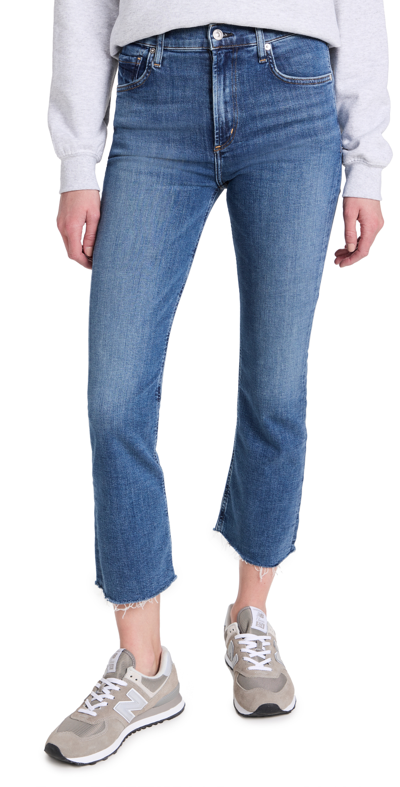 Citizens Of Humanity Isola Cropped Boot Jeans In Blue