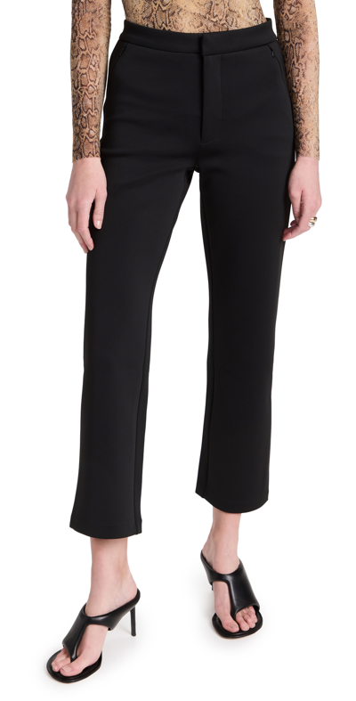 Good American Shiny Scuba Cropped Trouser In Black001