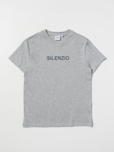 Aspesi Kids' Short Sleeve T-shirt In Grey