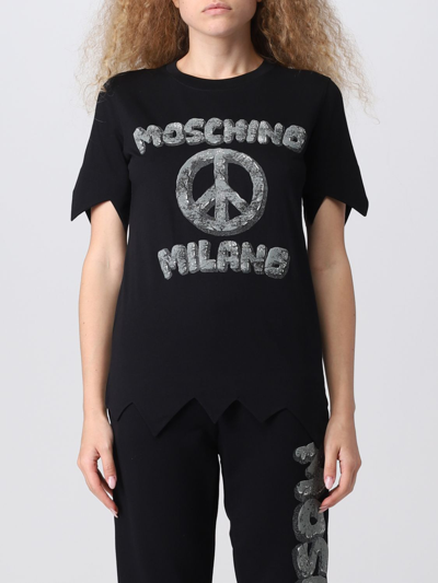 Moschino T-shirts  Couture Women Color Black In Black