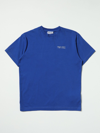 Marcelo Burlon County Of Milan Babies' Marcelo Burlon Toddler Boy T-shirt Blue Size 6 Cotton In Blue White