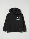 Puma Logo-appliqué Hoodie In Black