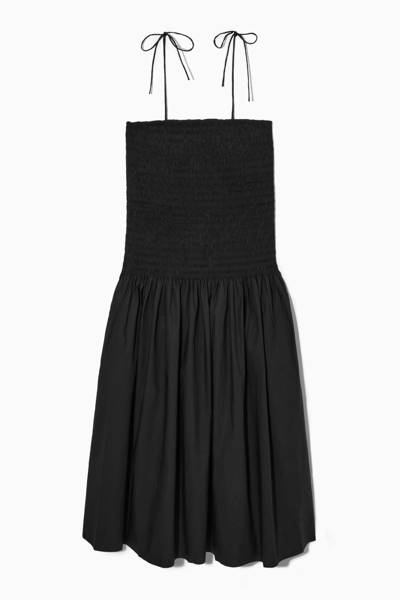 cos shirred midi dress SHIRRED MIDI DRESS
