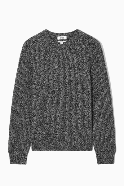 Cos Regular-fit Wool Sweater In Black | ModeSens