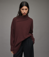 Allsaints Whitby Cashmere Jump In Chestnut Brown