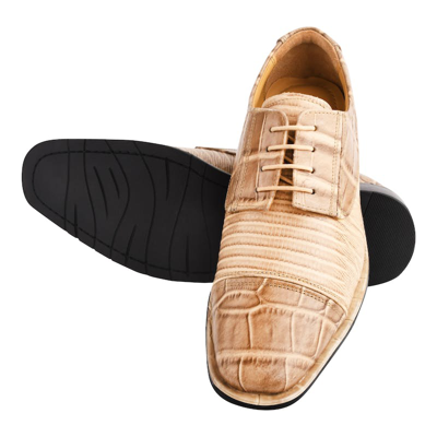 Libertyzeno Owen Leather Oxford Style Dress Shoes In Brown