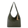 The Sak Leather Hobo Bag In Moss