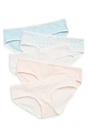 Nordstrom Rack Kids' Hipster Cut Panties In Pastel Fairisle Pack