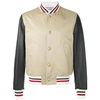 MONCLER striped detail bomber jacket,403318026411