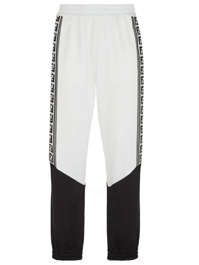 Fendi Jersey Joggers In White