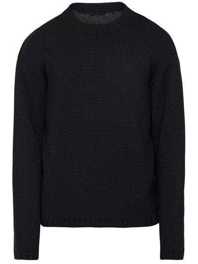 Ten C Black Wool Jumper