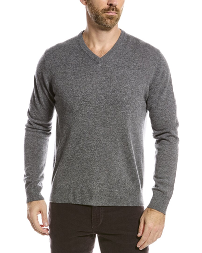 Magaschoni V-neck Cashmere Sweater In Grey