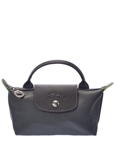 Longchamp Le Pliage Green Nylon Tote In Grey