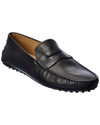 Tod's City Gommino Driving Shoes In Black