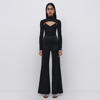 Simkhai Ribbed-knit Layered Top In Black