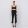 Jonathan Simkhai Shirley Delicate Lace Bustier Top In Black
