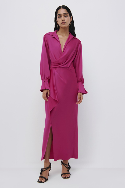 Jonathan Simkhai Talita Midi Dress In Bougainvillea