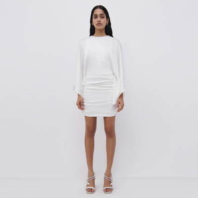Simkhai Kadence Bell Sleeve Mini Dress In Silver